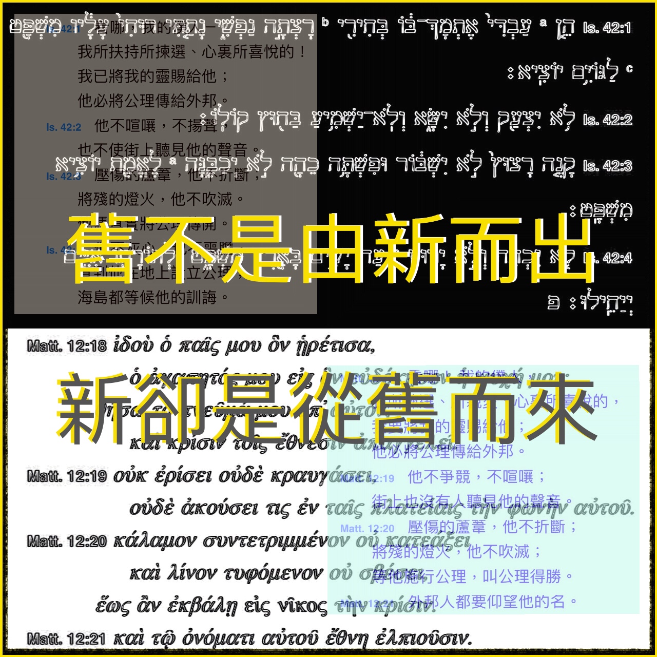 【釋經原理系列】以經解經不是惟一的解釋