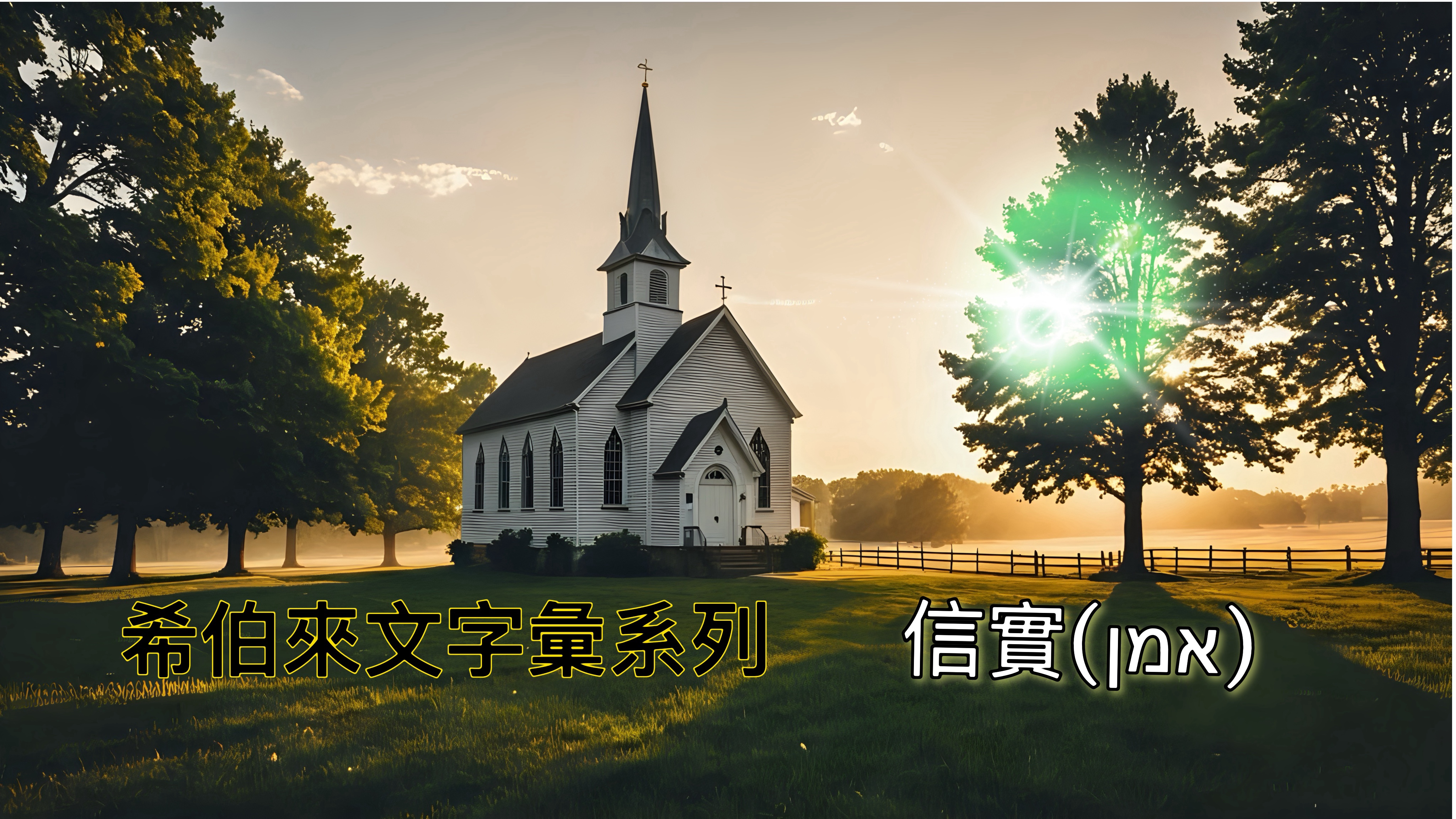 【希伯來文字彙系列】神的屬性：信實（אמן）