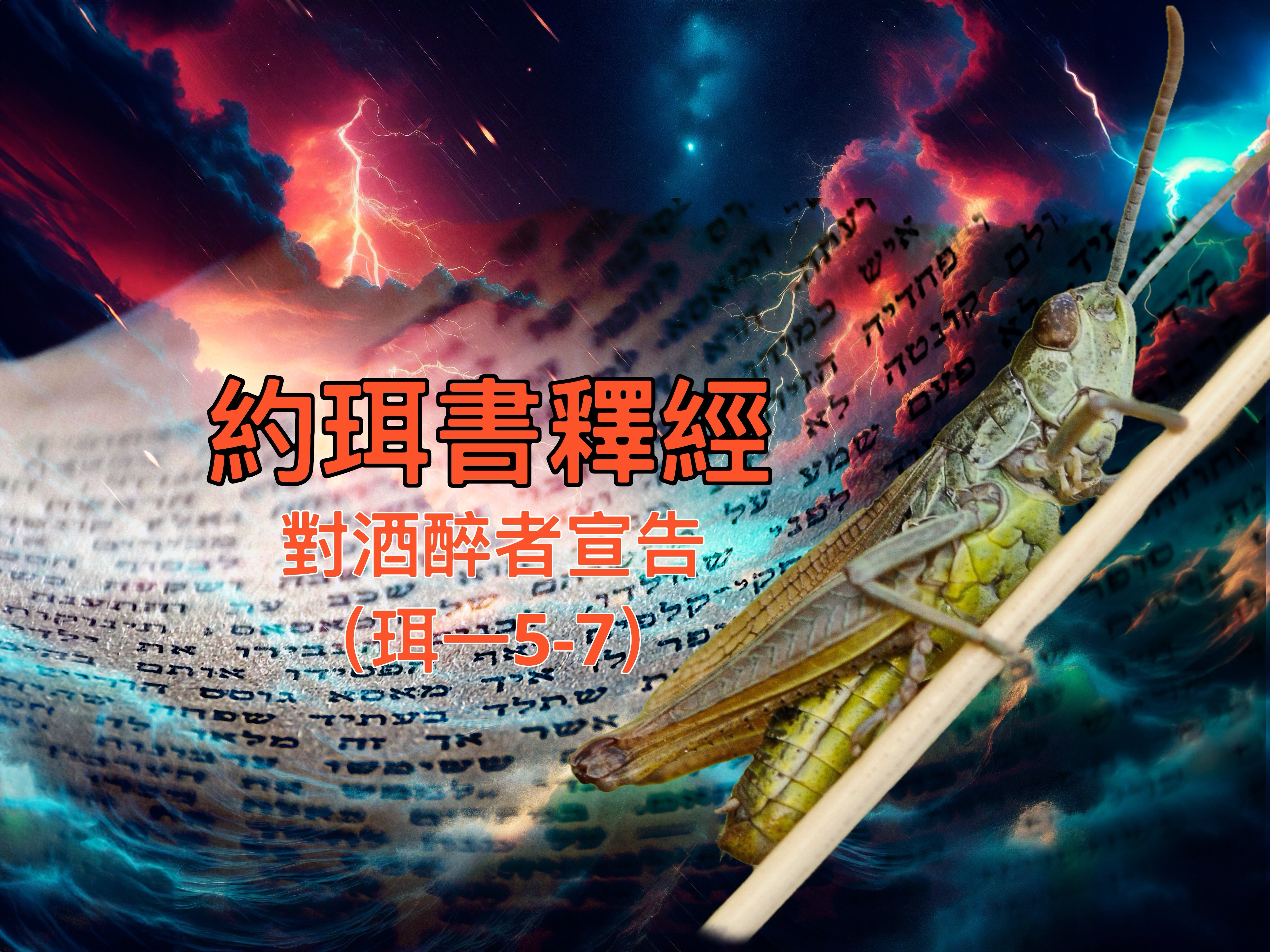 【約珥書釋經】對酒醉者宣告（珥一5-7）