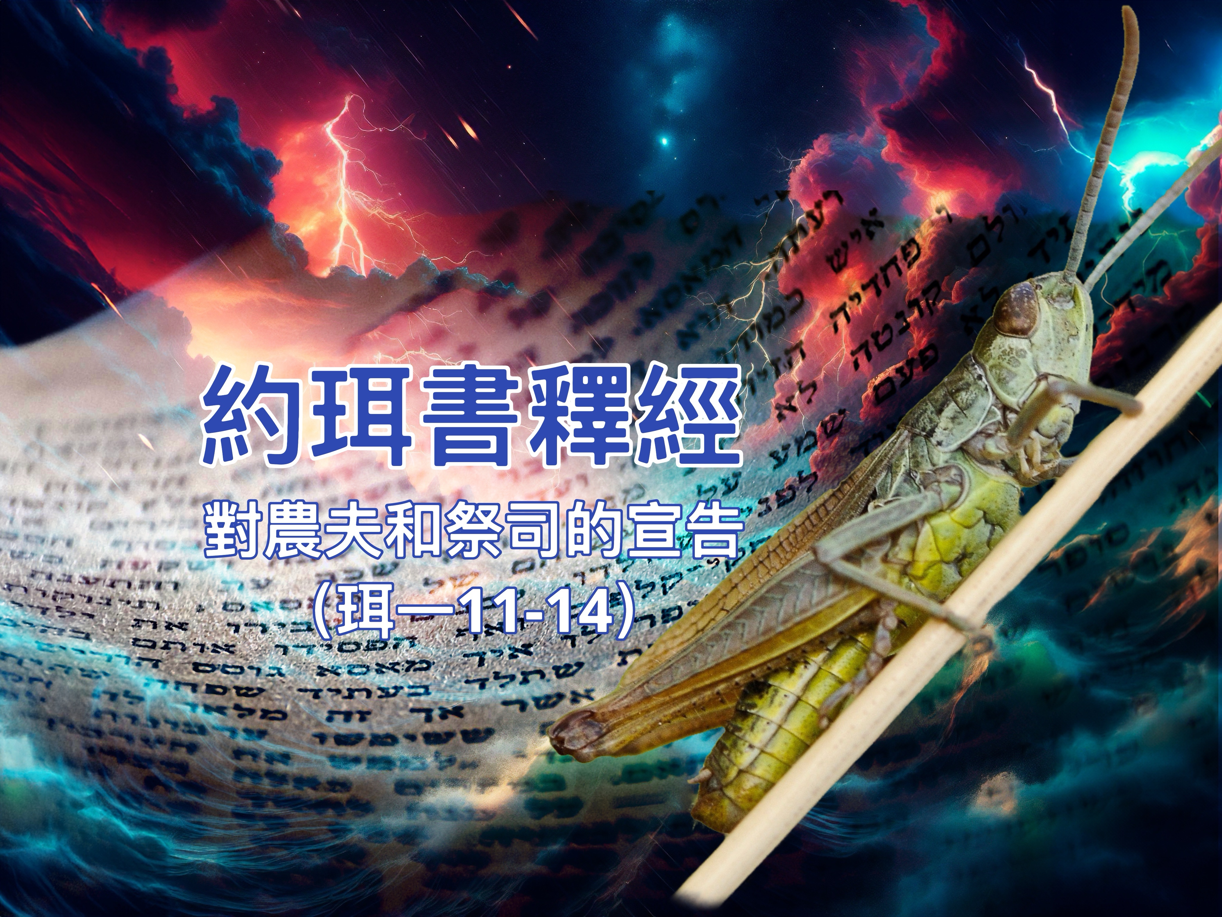 【約珥書釋經】對農夫和祭司的宣告（珥一11-14）
