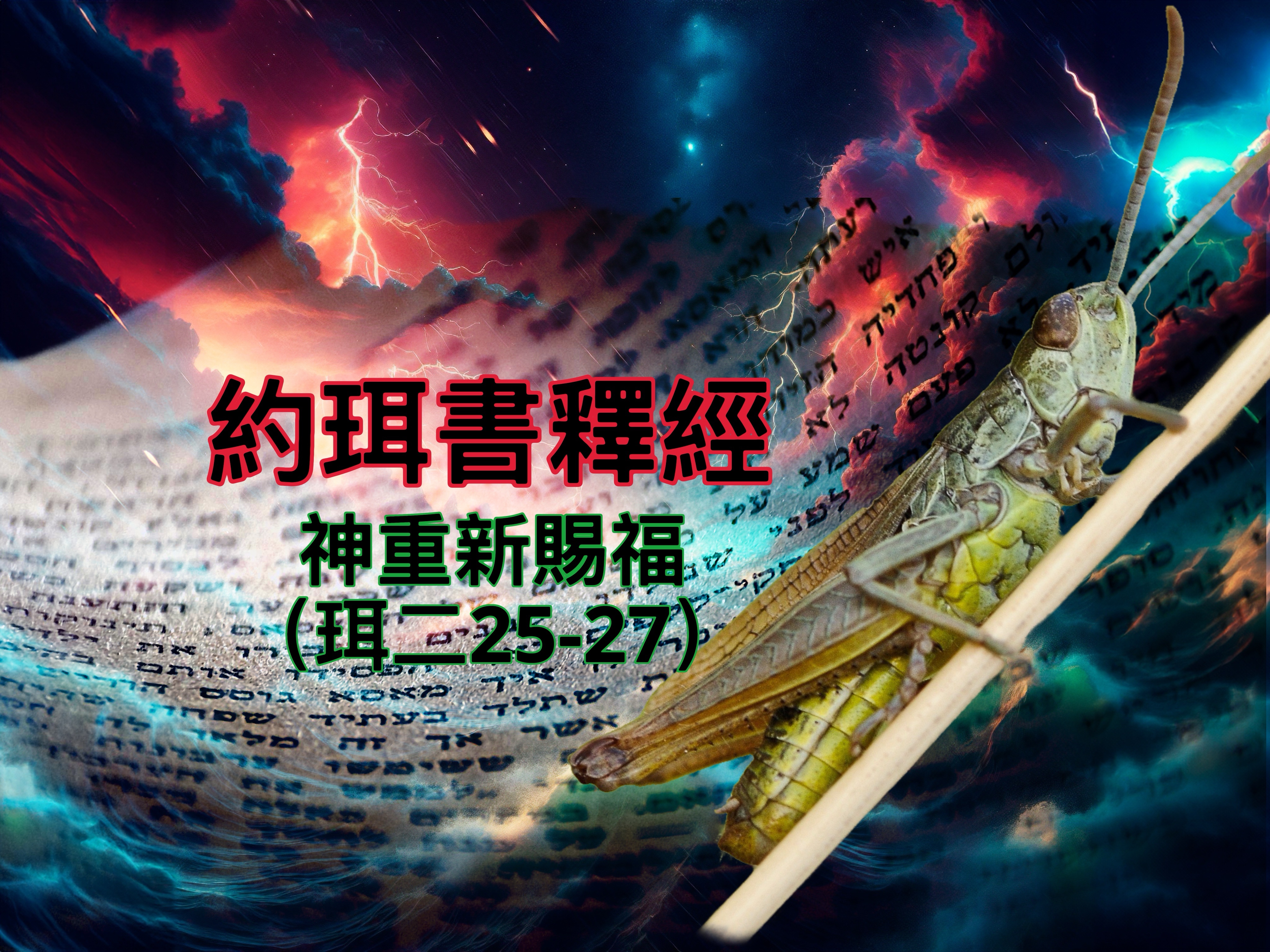 【約珥書釋經】神重新賜福（珥二25-27）