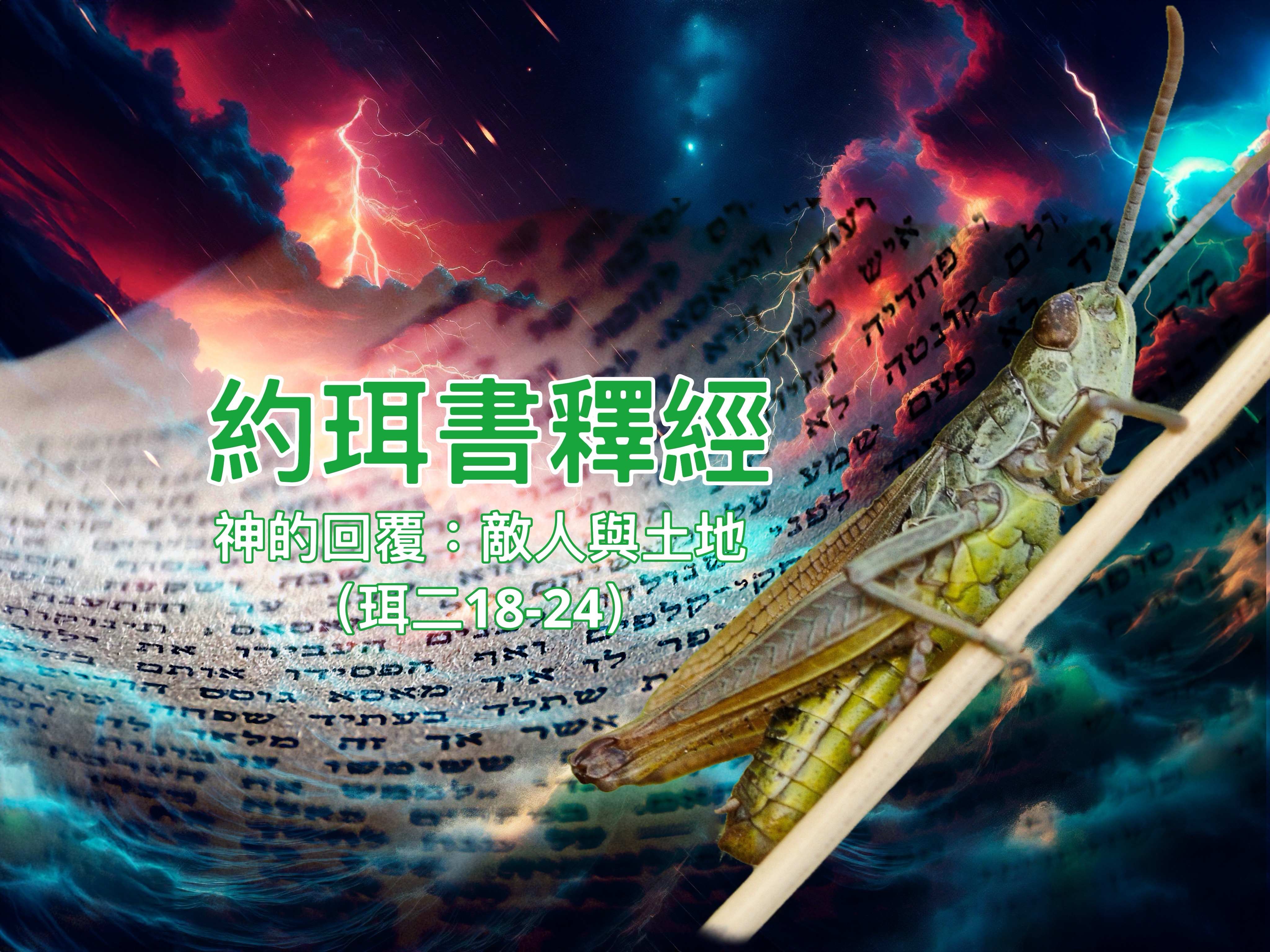 【約珥書釋經】神的回覆：敵人與土地（珥二18-24）