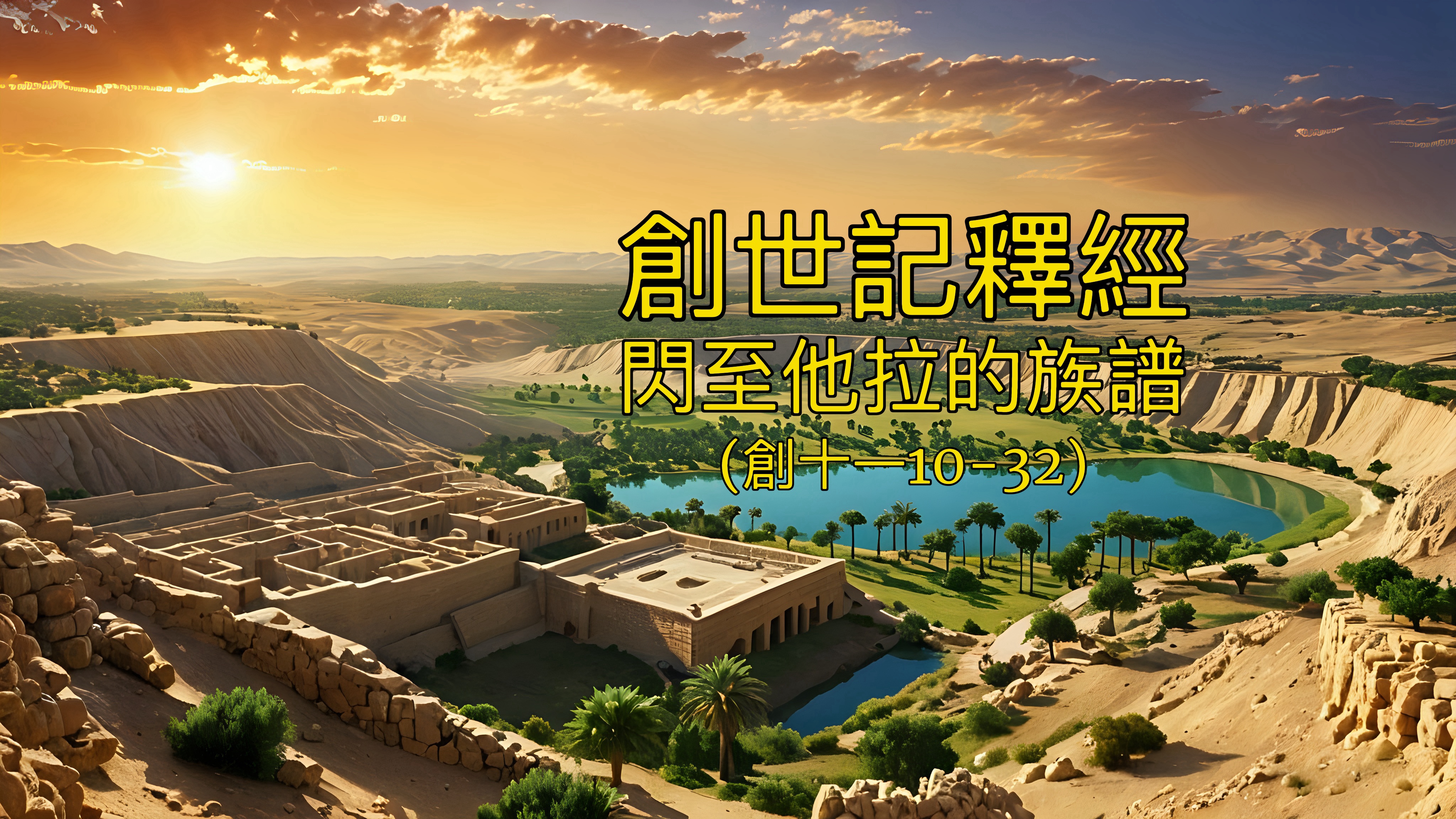 【創世記釋經】閃至他拉的族譜（創十一10-32）