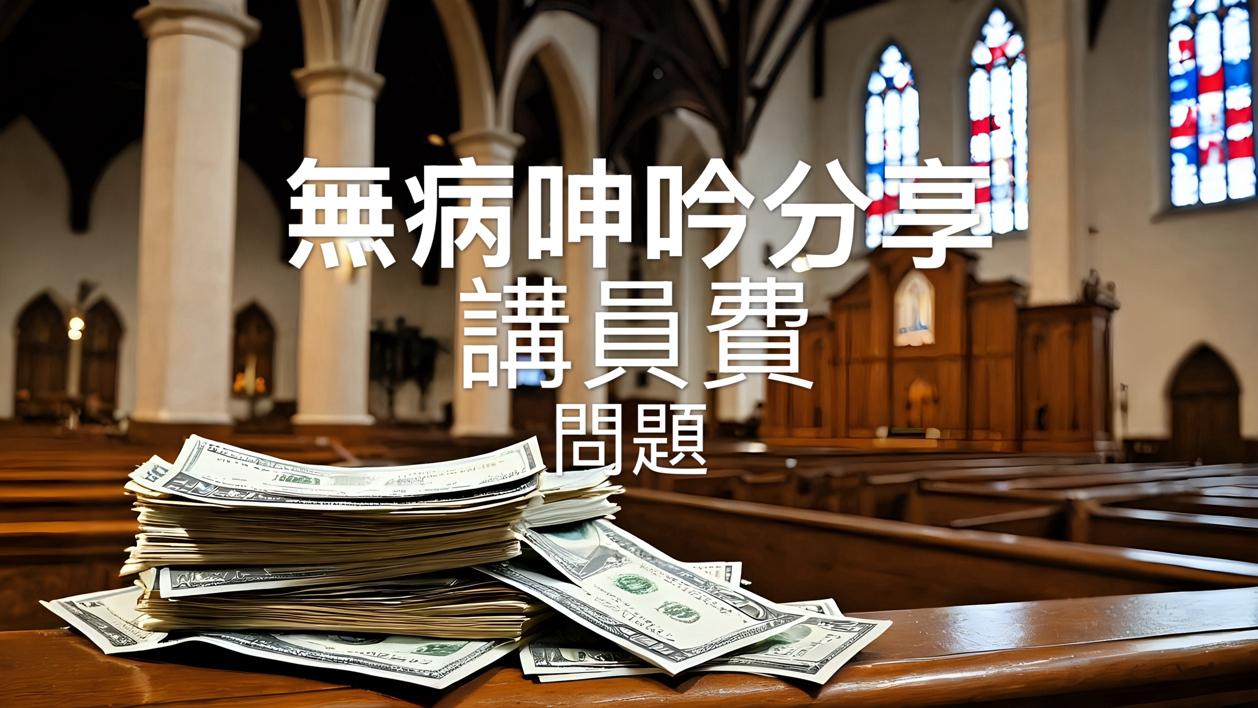 【無病呻吟分享】講員費問題