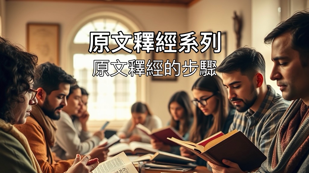 【原文釋經系列】原文釋經的步驟