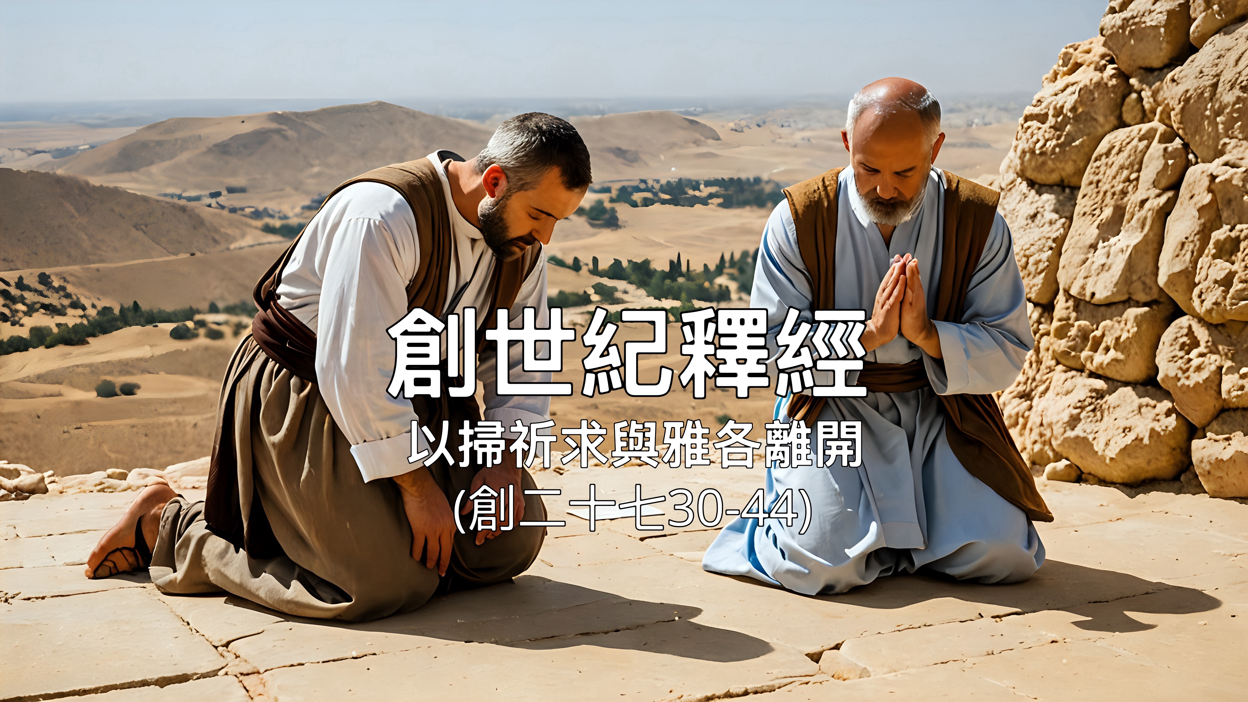 【創世記釋經】以掃祈求與雅各離開（創二十七30-44）